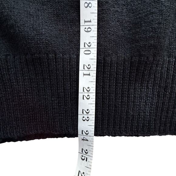 VTG 80s Meister Ski Sweater Womens sz L Black Pink Winter Snow - Picture 6 of 7